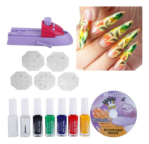 Impresora De Arte De Uñas Diy Stamper Máquina De Impresión