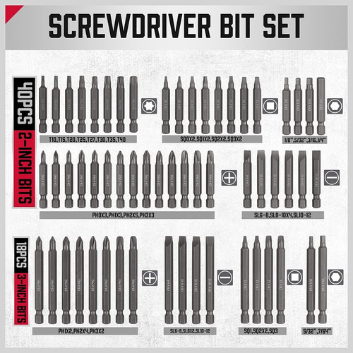 232-piece Ultimate Screwdriver Bit Set - Security Bit Set...