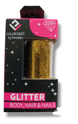 Glitter Maquillaje Polvo Cuerpo Pelo Uñas Fluo Metal 15 Grs