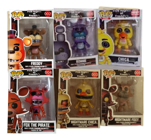 Muñecos X6 Five Nights At Freddy's Funko  Figura Acción