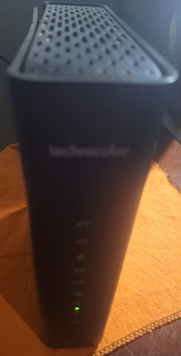 Modem Router Wi-fi Technicolor + Fuente (usado) Negro (Usado)