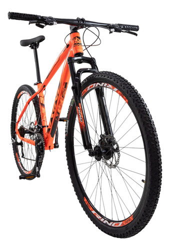 Bicicleta Aro 29 Alumínio 24v Rino Start Mtb Disco Suspensão Cor Laranja/neón Tamanho Do Quadro 19