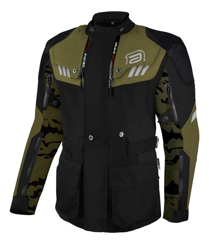 Jaqueta Masculina Parka Viagem Asw Pangea Camuflada Verde