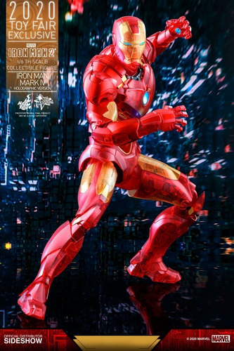 Iron Man Mk Iv (holographic Version) Sixth Scale Figure Hot 