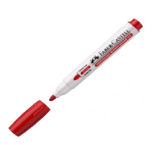 Marcador Pizarra Blanca Jumbo 123 Faber-castell Rojo