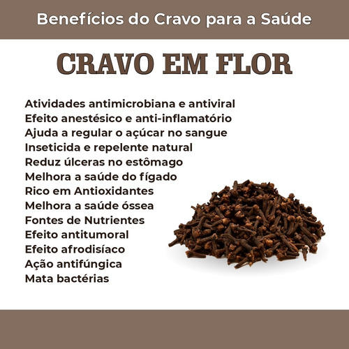 Cravo Da Índia Em Flor 01kg Premium | Frete grátis