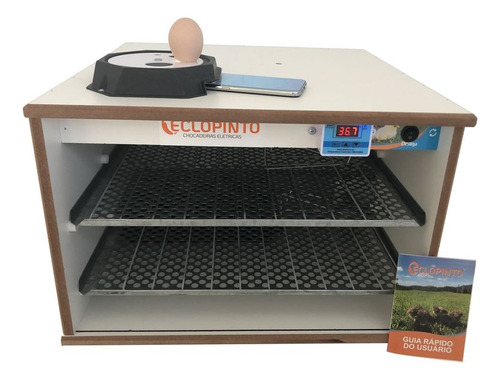 Chocadeira 240 Ovos + Ovoscópio + Kit Automático De Água.