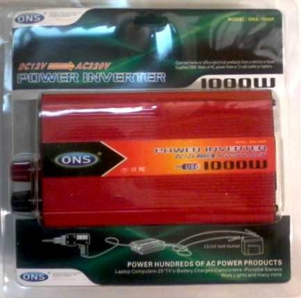 Inversor Voltaje Auto Corriente Panel 12v / 220v Usb 1000w