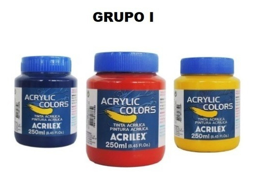 Tinta Para Tela Acrilica Acrylic Colors I 250ml Acrilex Cor Amarelo Cádmio