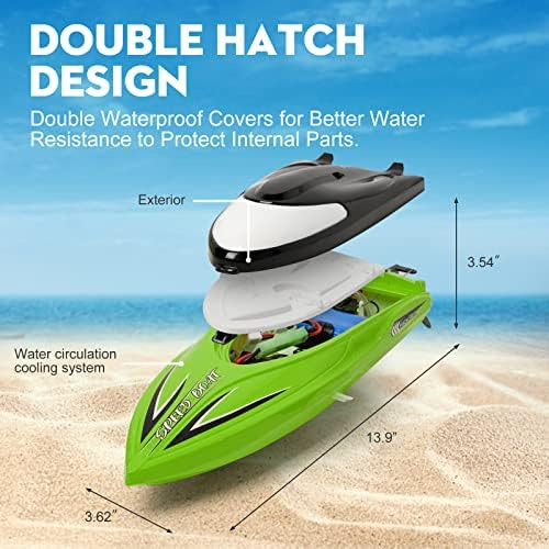 Zyerch Rc Boat - Barco De Control Remoto Para Piscinas Y Lag
