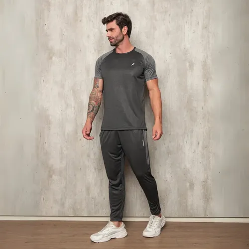 Conjunto Masculino Fitness Roupa Academia Kit Calça Camiseta