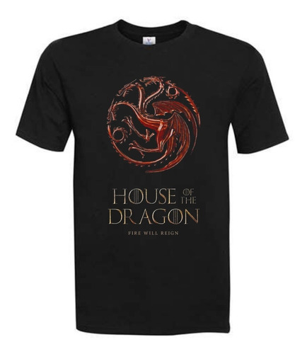 Polera La Casa Del Dragon - Diseño 100