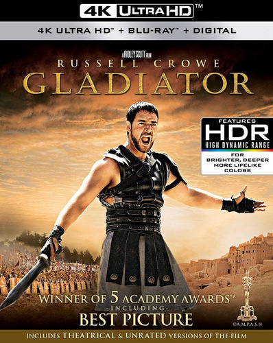 4k Ultra Hd + Blu-ray Gladiator / Gladiador