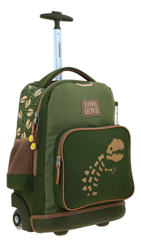 Mochila Grande Con Ruedas Chenson Dino Sagaz