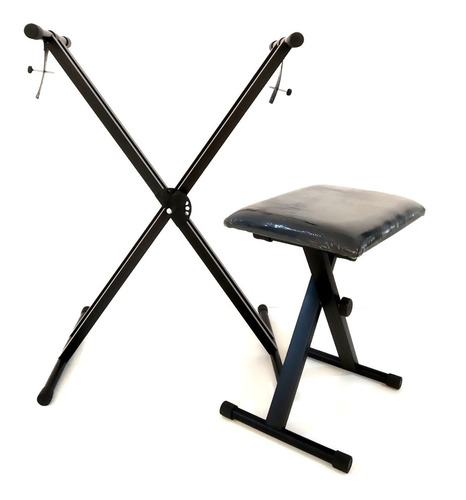 Estante Suporte Piano Digital Leve + Banqueta Banco Retrátil