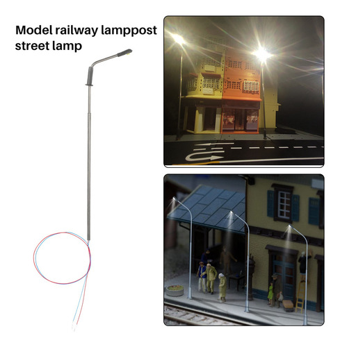 O 20 Unidades De Farolas Modelo De Ferrocarril De 10 Cm,