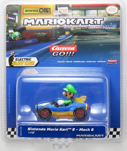 Carro Nintendo Mario Kart Mach 8 - Luigi Autorama Carrera Go