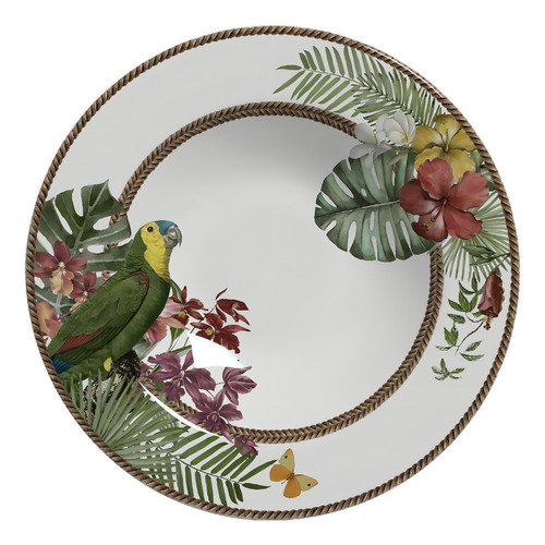 Aparelho De Jantar Com 20 Pcs Tropicos Plus