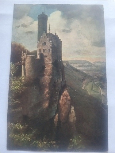 Alemania Pintura Castillo Schlob Liechtenstein Wurttemberg 