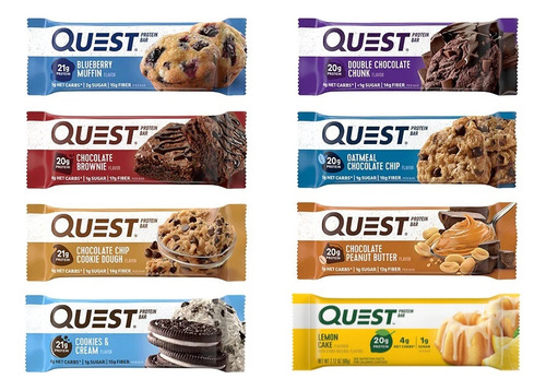 Barra De Proteína Quest Bar Cx 12 Unid Sortidas Sua Escolha Sabor Sortido