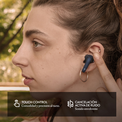 Auriculares Inalambricos In-ear Tws Cancelacion De Ruido Azul