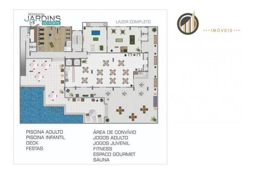 Apartamento Com 2 Dormitórios À Venda, 80 M² Por R$ 500.100,55 - Canto Do Forte - Praia Grande/sp - Ap2707