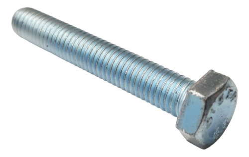 Parafuso Sextavado M8 X 50mm Zincado Branco - 10