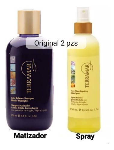 Spray Bifasico Y Shampoo Matizador