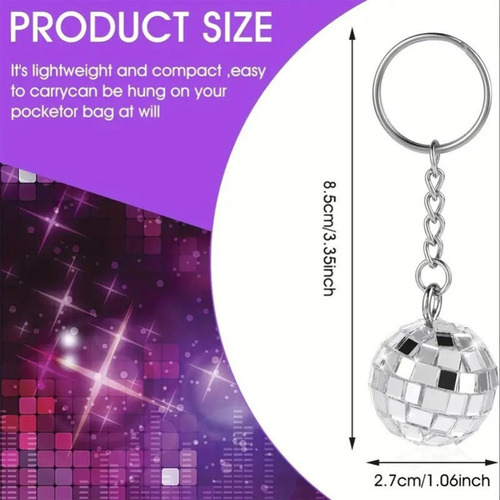 Bp1 Llavero Disco Party Label Decore Parts Delicate, 12