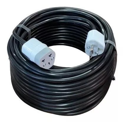 Prolongador de cable LEXMAN negro 3x1,5 mm² 20 m