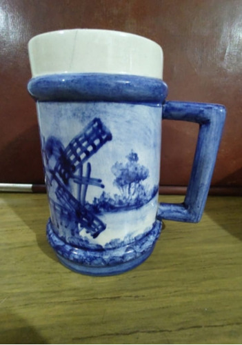 Antiguo Chopp De Porcelana Holanda 