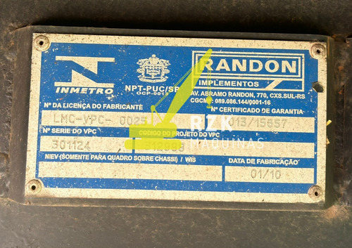 Carreta Carga Seca Vanderleia 3 Eixos Randon - 2009/10