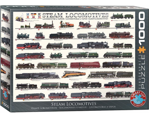 Rompecabezas De Locomotoras De Vapor 1000-piece Puzzle Rmt