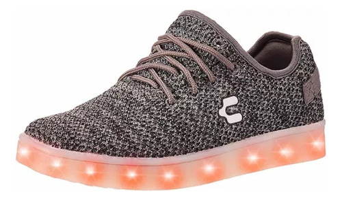 Tenis Deportivo Con Luces Led Gris  1042204