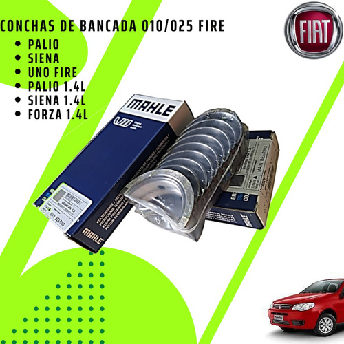 Conchas De Bancada Fiat Palio Siena Fire  Forza 1.4 010/025