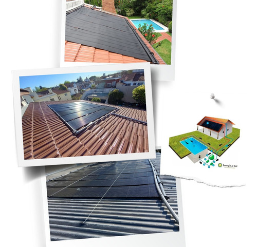Climatizacion Solar Pileta 15 Mts2 C/instalacion Materiales