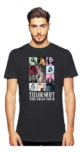 Polera Estampada Taylor Swift Full Color Hombre