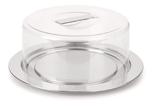 Prato Para Queijo Inox Vision 25 Cm