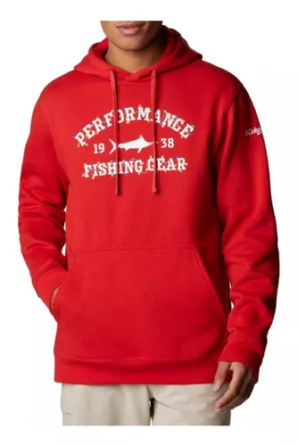 Hoodie / Canguro Columbia - Pfg - Rojo - Talle Xxl