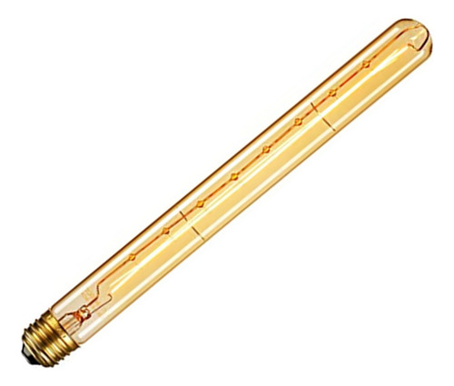Yz Bombilla Tubular Larga Regulable F9, E27, 40 W, Retro