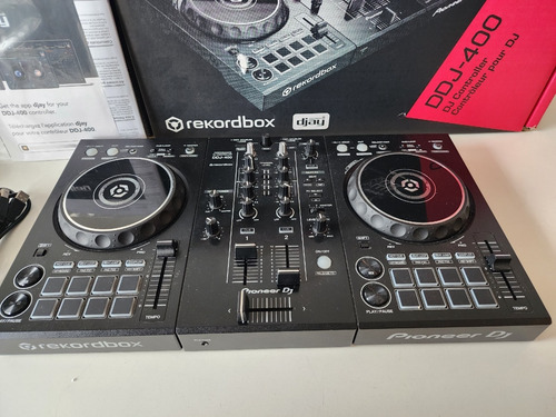 Consola De Dj Ddj-400 Pioneer Negro Con Caja Y Cable