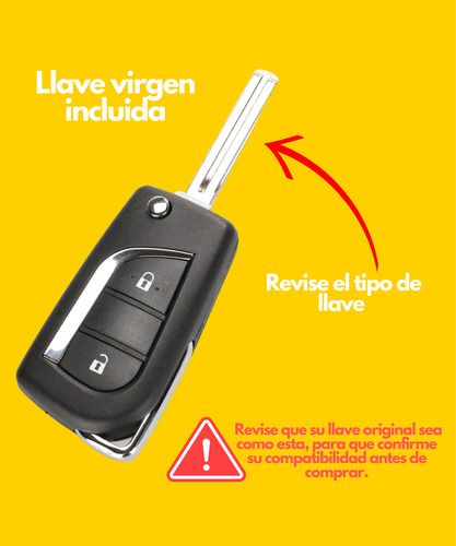 Carcasa Llave Control Toyota Hilux 2016 2017 2018 2 Bo Ms94a