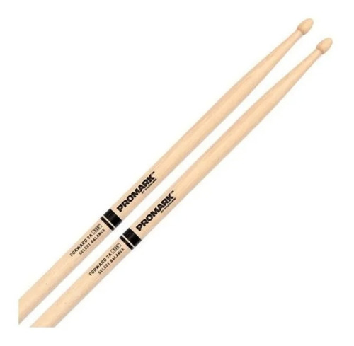 Baquetas Promark Forward 7a Punta De Madera Fbh535aw Color Caqui