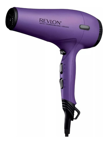 Secadora Cabello Revlon Profesional Turmalina Cerámica Iones Color Morado