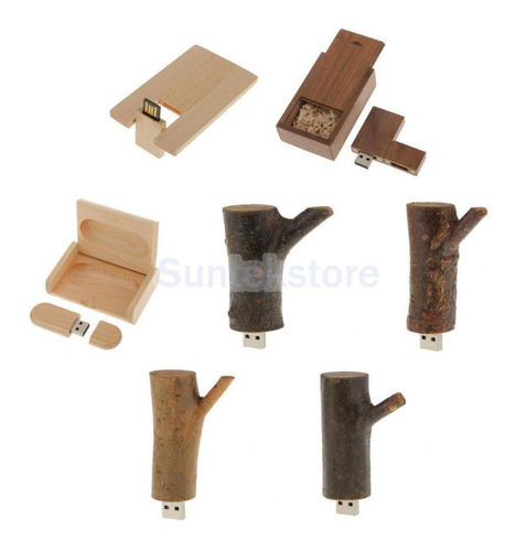 Imagem 7 de 10 de De Madeira 32gb Usb 2.0 Flash Drive Memória Stick U Disco