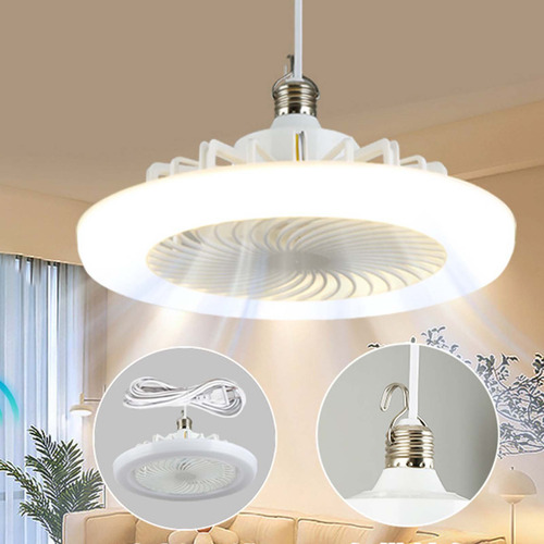 Ventilador De Techo K Con Luces, Lámpara De Ventilador Cerra