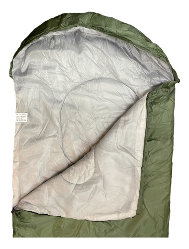 Bolsa Dormir Saco Camping Termica Liviana Capucha Bolso 0° Color Verde