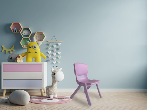 Sillas Infantiles Resistentes De Plástico Multicolores