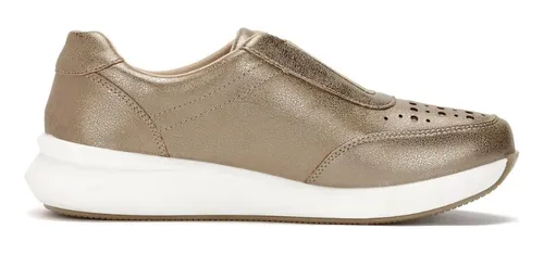 Tenis dorados andrea hot sale