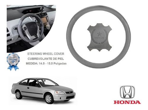Funda Cubrevolante Gris Piel Honda Civic Coupe 1998
